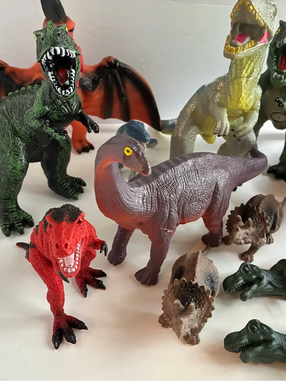 Lot Random Various Dinosaur Toy Lot Medium Large